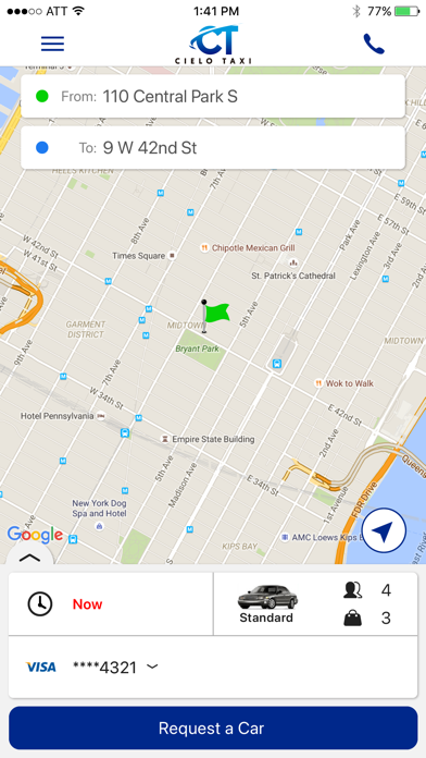 Cielo Taxi Screenshot
