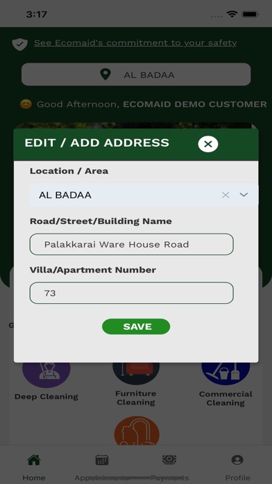 Ecomaid (Cleaning Services) Screenshot