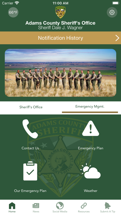 Adams Co Sheriff’s Office WA Screenshot