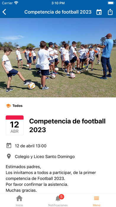 Colegio y Liceo Santo Domingo Screenshot
