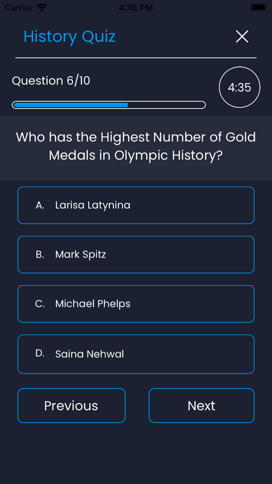 #3. Quiz App: Knowledge base (iOS) 由: Dipti Agrawal