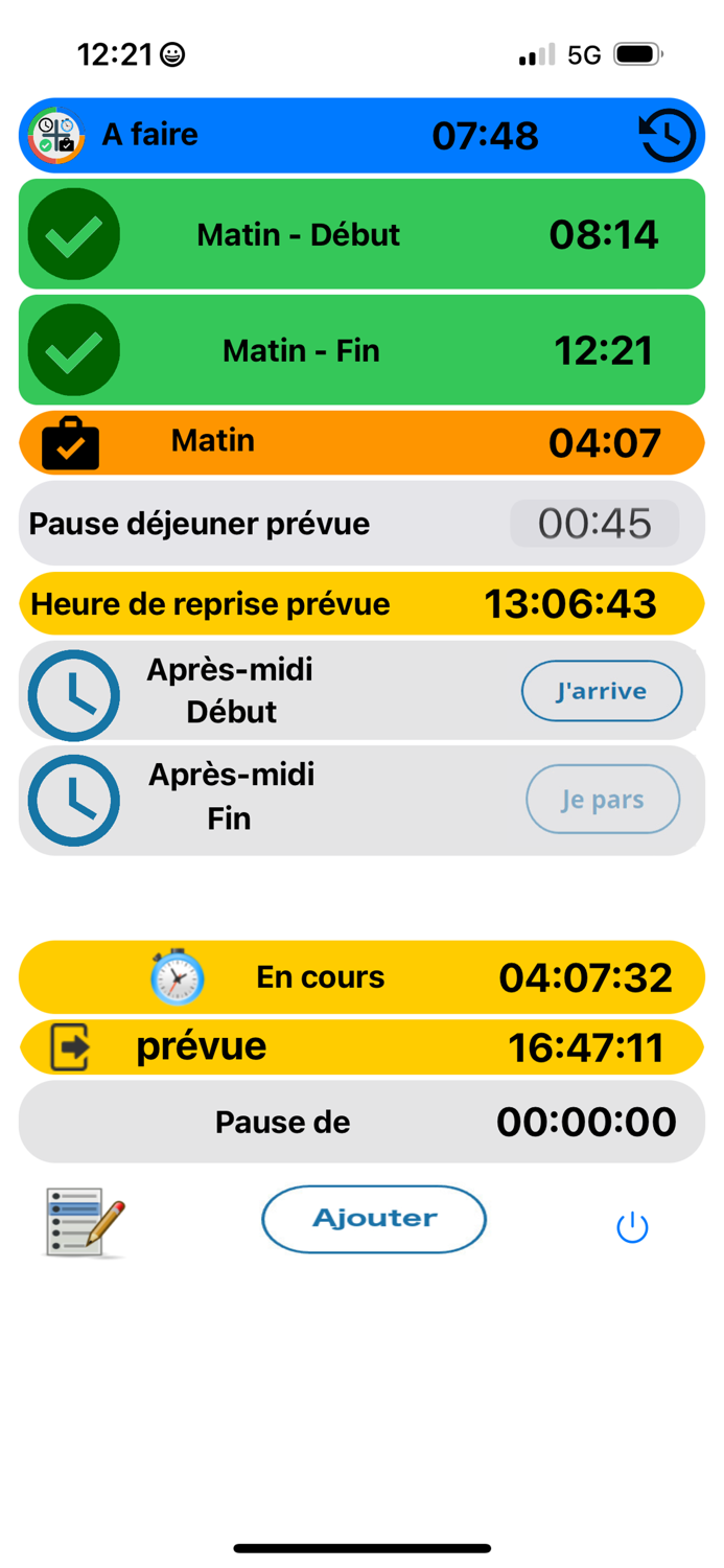 Gestion Quotidienne du Travail