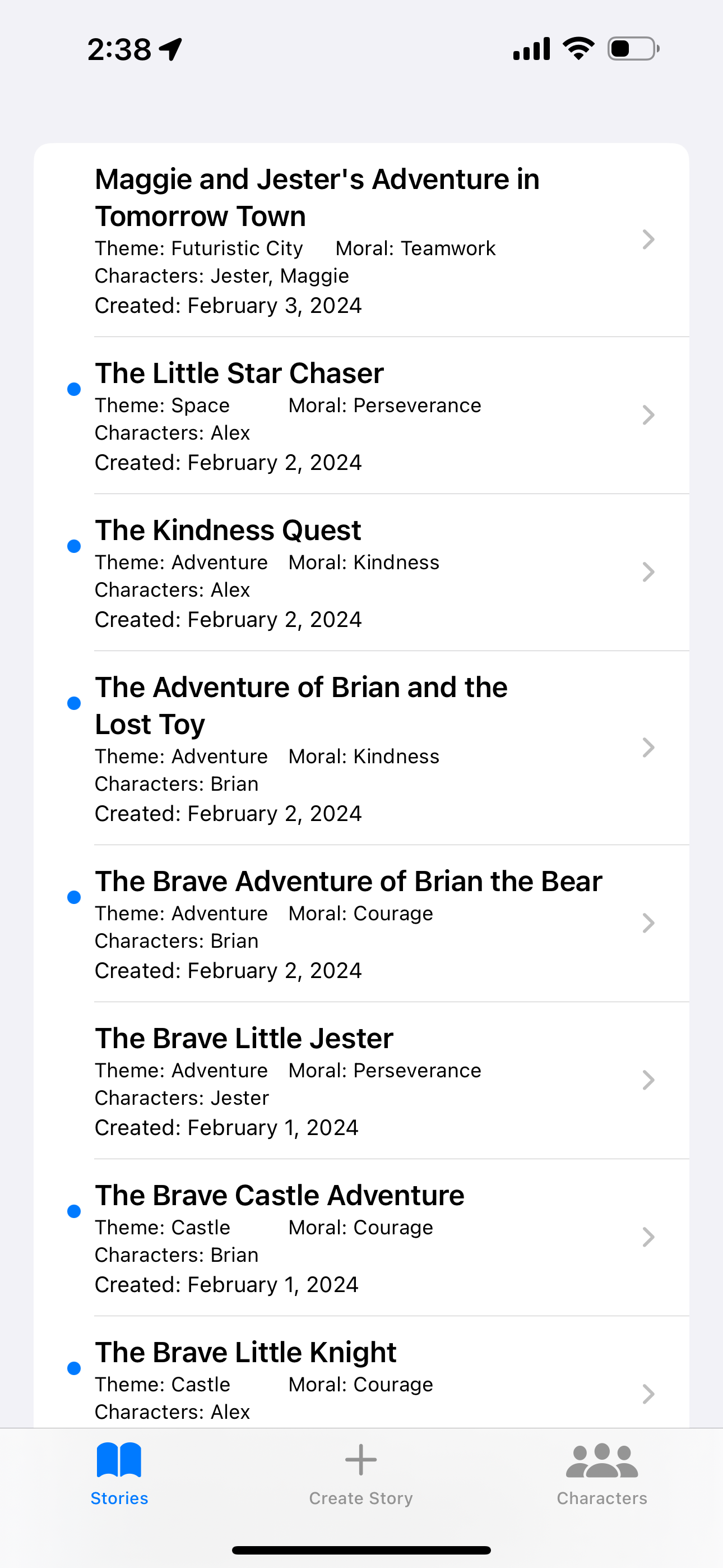 Create a Fable - Short Stories