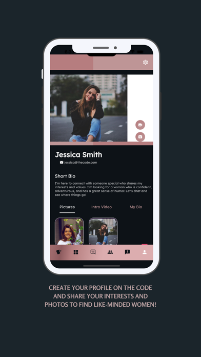 The Code: Women Dating App Screenshot