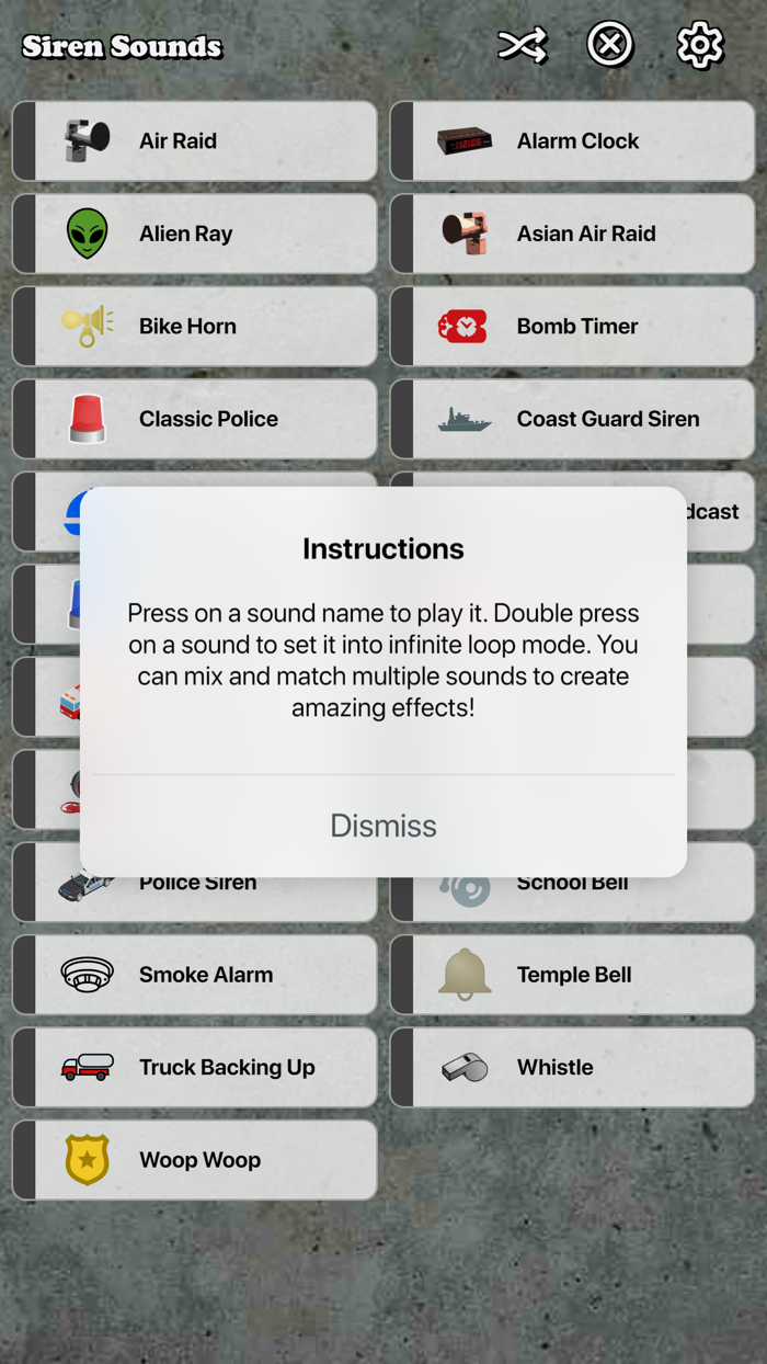 Siren Sounds Soundboard