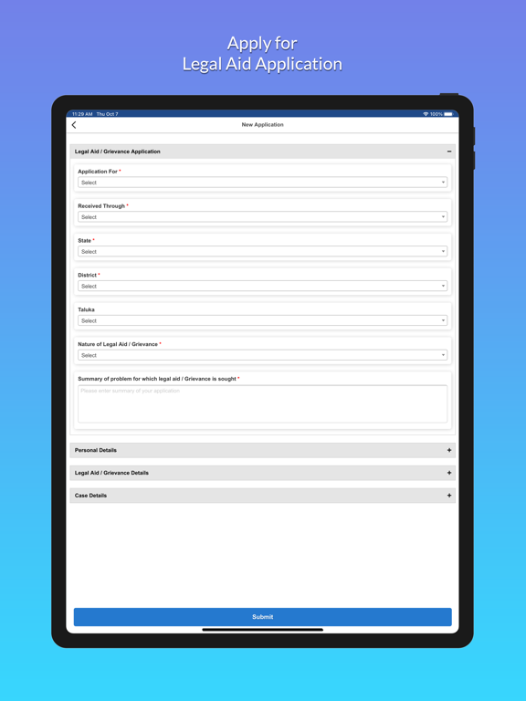 NALSA: Legal Services iPad screenshot