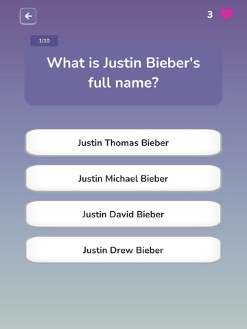 Justin Bieber Trivia Quizのおすすめ画像3