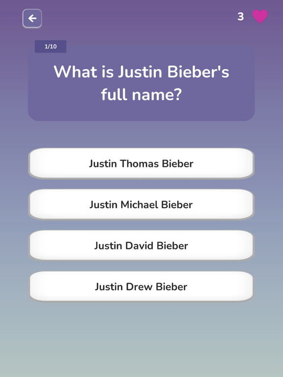 Justin Bieber Trivia Quizのおすすめ画像3