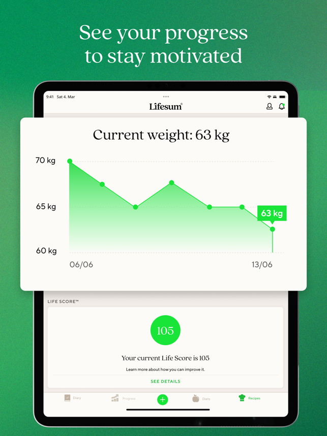 ‎Lifesum: Food Tracker & Diet Screenshot