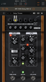 MF-104S Analog Delay screenshot