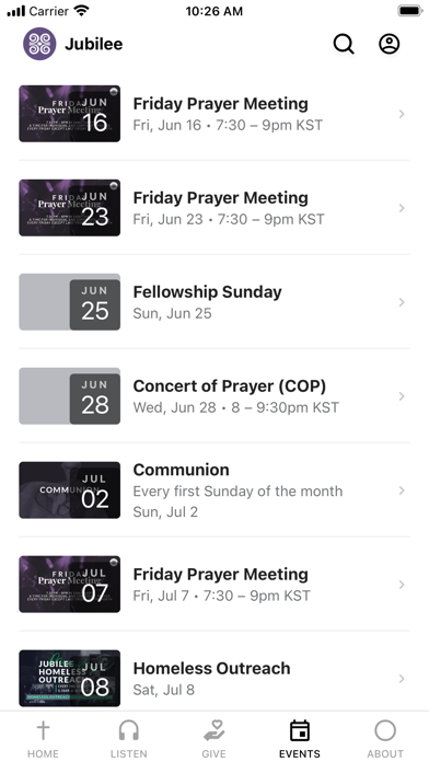Jubilee Seoul Church Screenshot