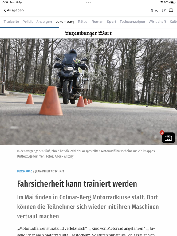 Wort E-Paper iPad screenshot 8 - Magazines & Newspapers app