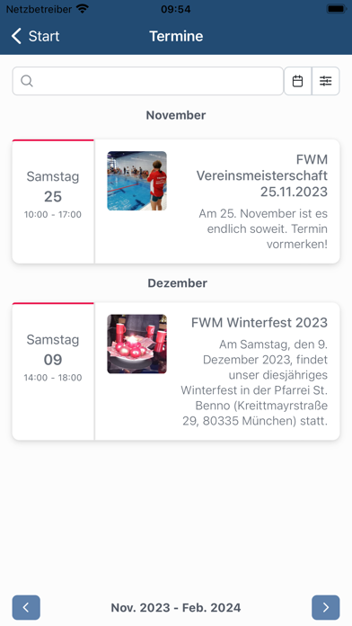 FWM Freier Wassersportverein Screenshot