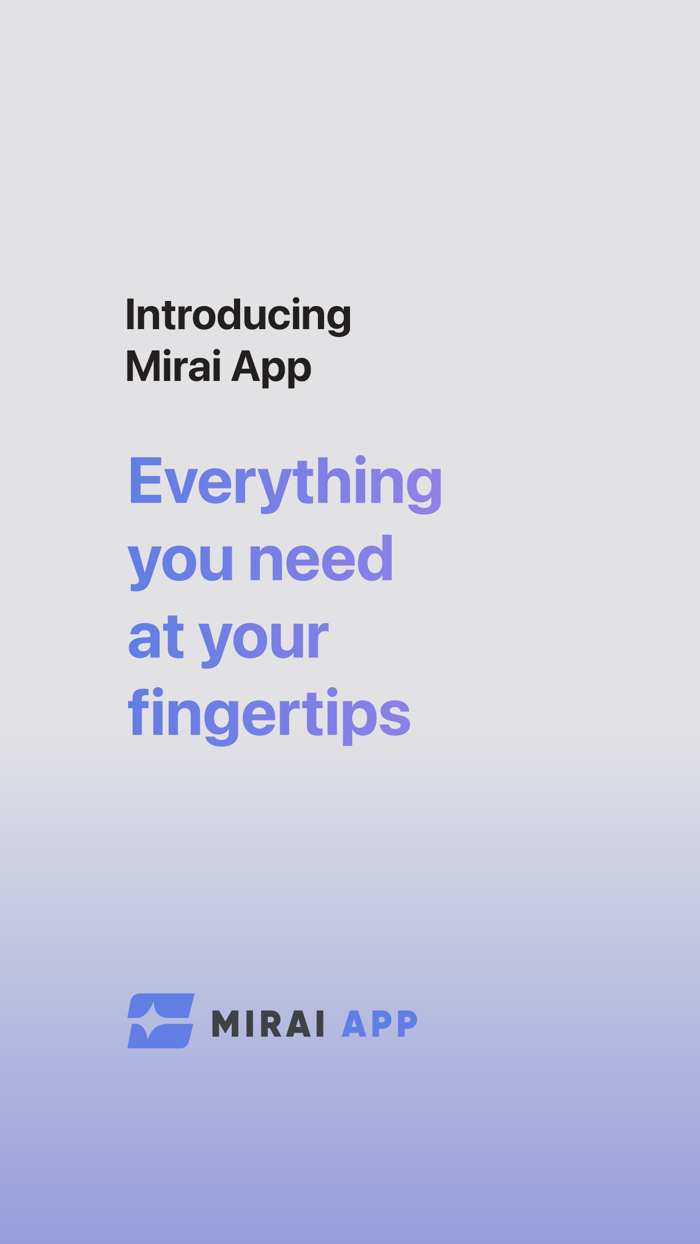 Mirai App MPC Powered Wallet