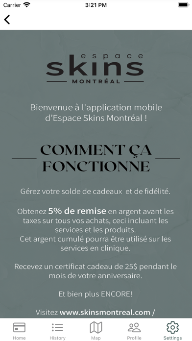Espace Skins Montréal Screenshot