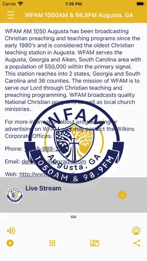 WFAM AM1050 & FM98.9 Radio screenshot 4