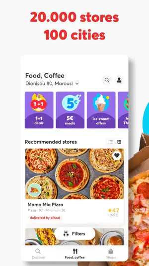 efood delivery: food, grocery screenshot 3