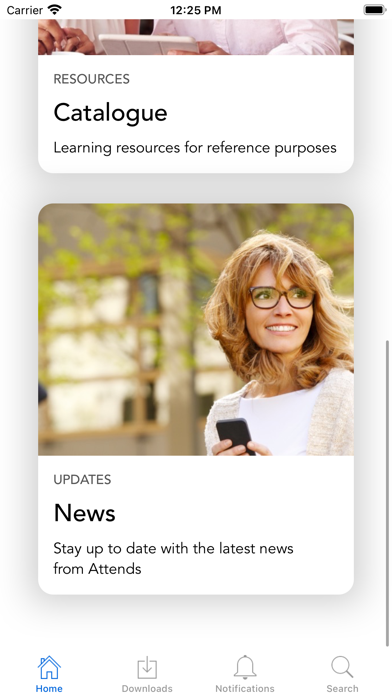 Attends E-Learning Screenshot