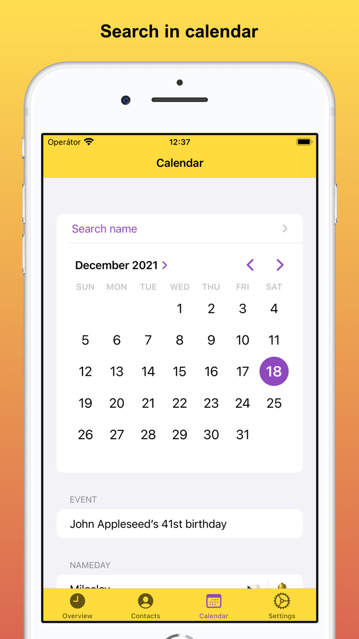 iDays - Namedays and Birthdays