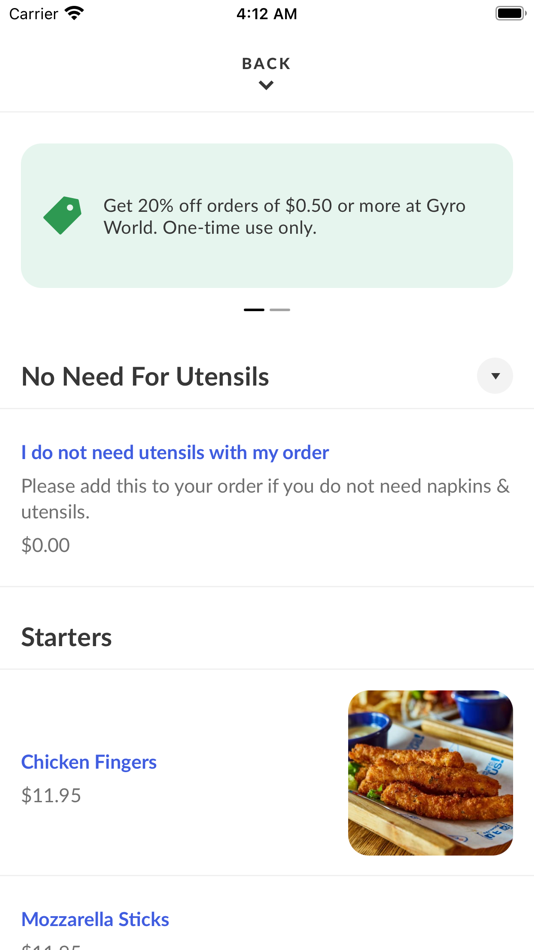 #3. Gyro World NYC (iOS) 由: ChowNow
