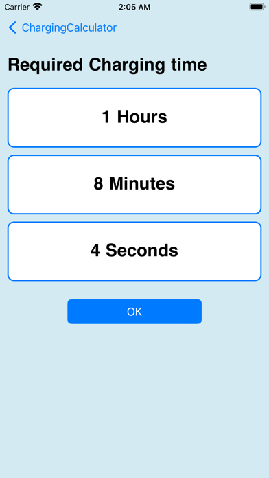 Screenshot #2 pour ChargingCalculator