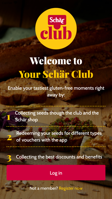 Schär Club Loyalty Screenshot