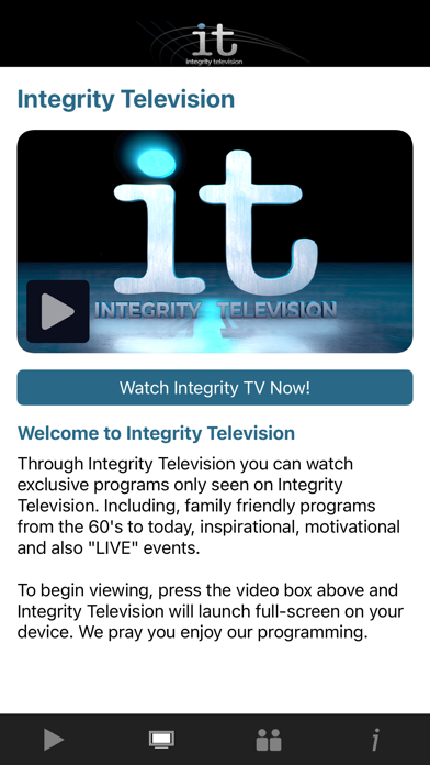 Integrity TV Screenshot