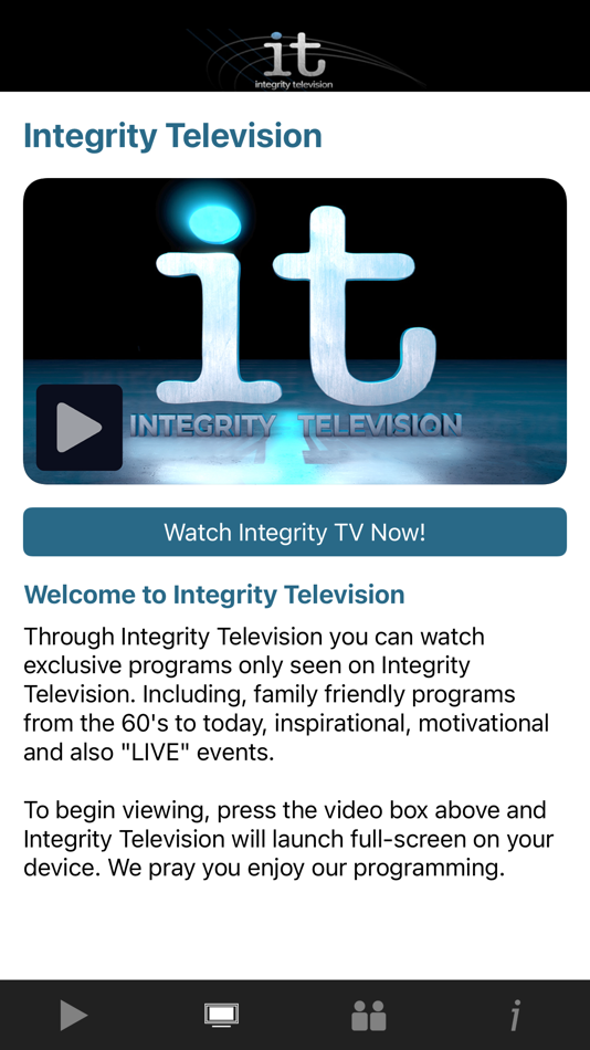 Integrity TV - 1.0 - (iOS)