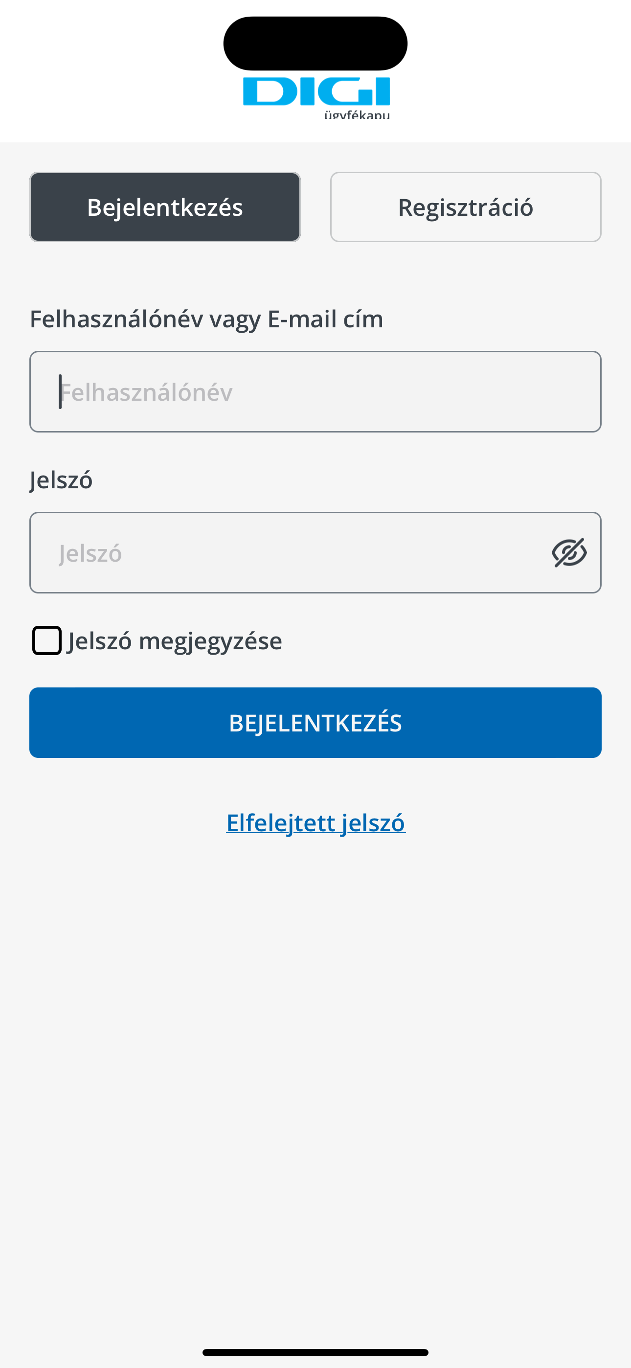 DIGI ügyfélkapu