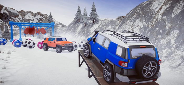 FJ Cruiser Snow Driving Fun