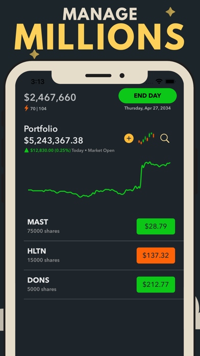 Trading Game Stock Market Sim Screenshot