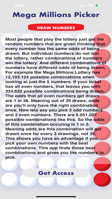 Mega Millions Picker Screenshot