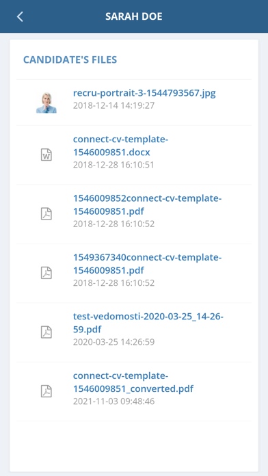 RECRU Screenshot