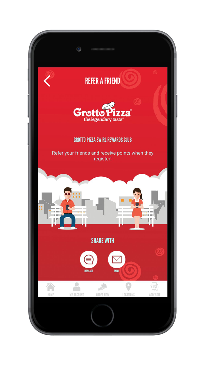 Grotto Pizza Swirl Rewards