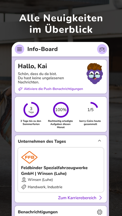 berry2b Schulplaner Ausbildung Screenshot