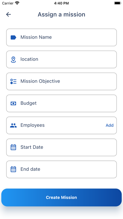 Traveling Expenses Screenshot