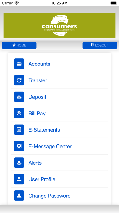 Consumers Cooperative FCU Screenshot
