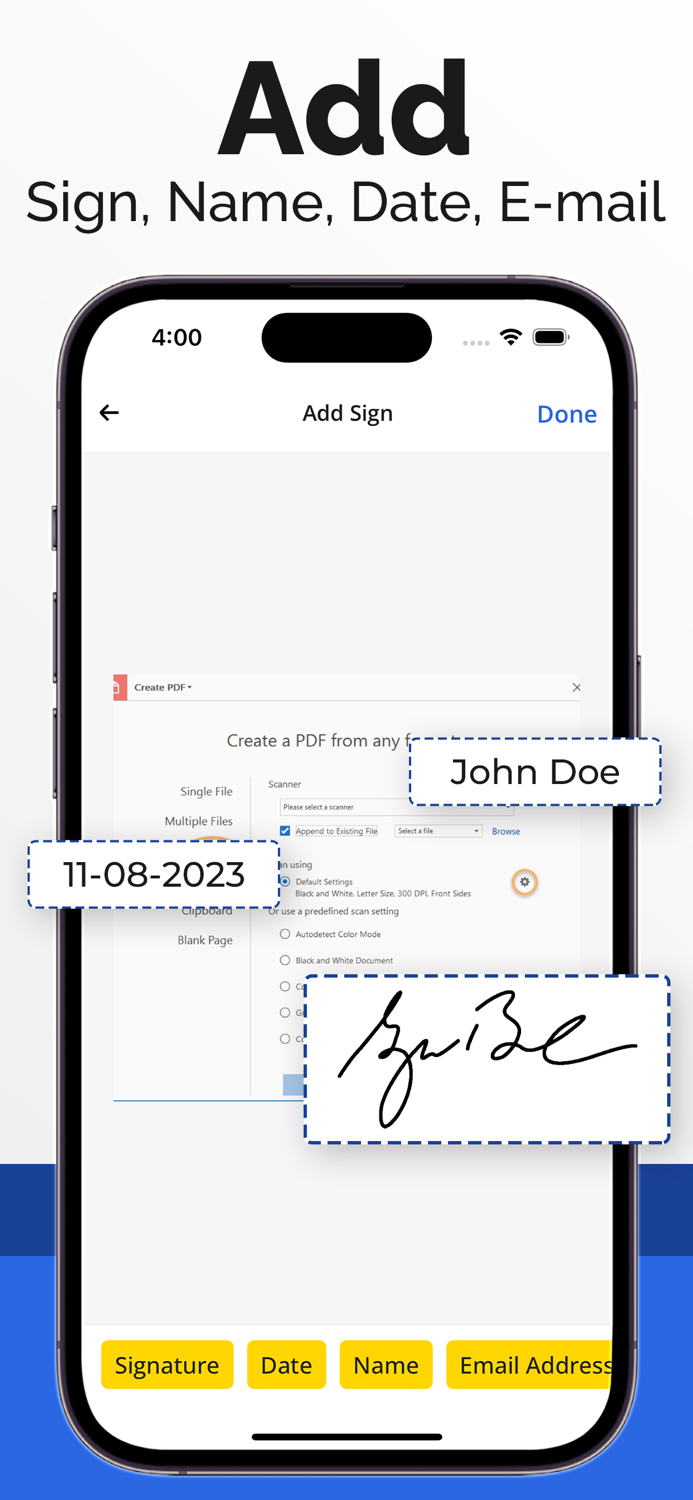 Signature Scan - Digital Sign