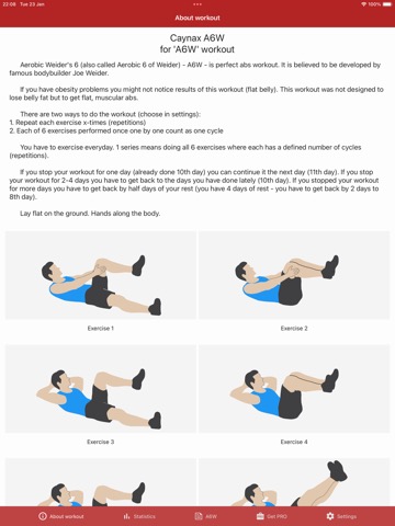 Caynax A6W abs workoutのおすすめ画像3