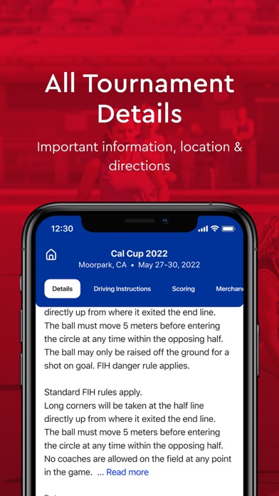 So Cal Field Hockey Federation Screenshot