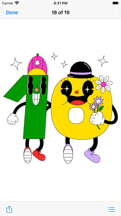 ABC 123 Funny Stickers HD Screenshot