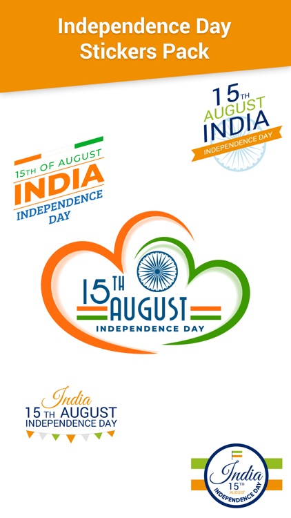 Independence Day Sticker 15Aug