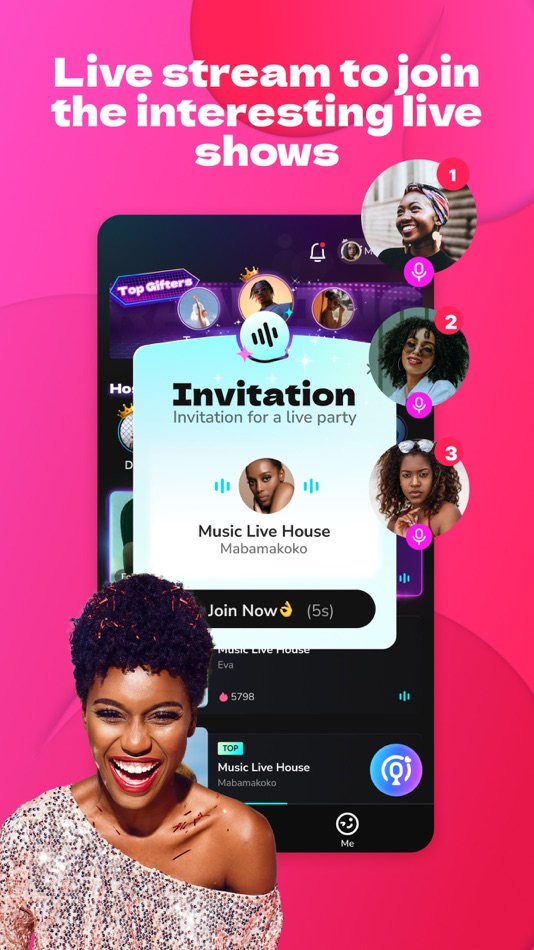 #1. Boomlive-Audio&Live Stream (iOS) 由: Transsnet Music Limited
