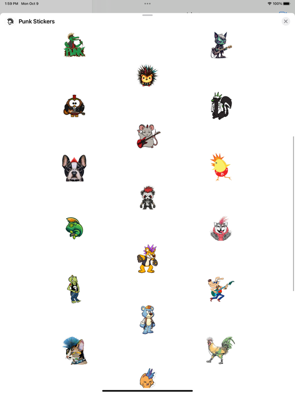 Screenshot #5 pour Punk Stickers