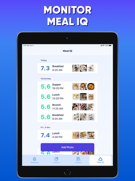 Blood Sugar & Glucose Monitor iPad screenshot 4 - Utilities app