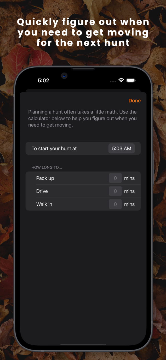 Shooting Light Hunt Clock
