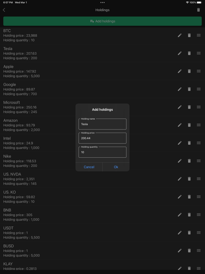 Stock  Crypto Calculator