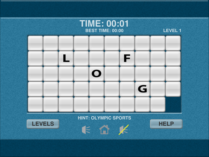 Sports Word Slide Puzzle Fun