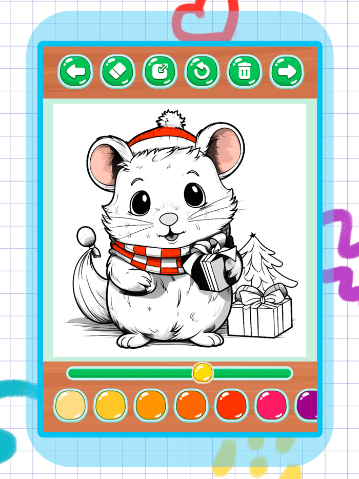 Santa coloring pages