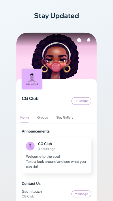 CG Club Screenshot